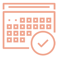 Icon showing home inspection scheduler calendar