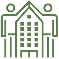 Icon showing people working together to buy a home